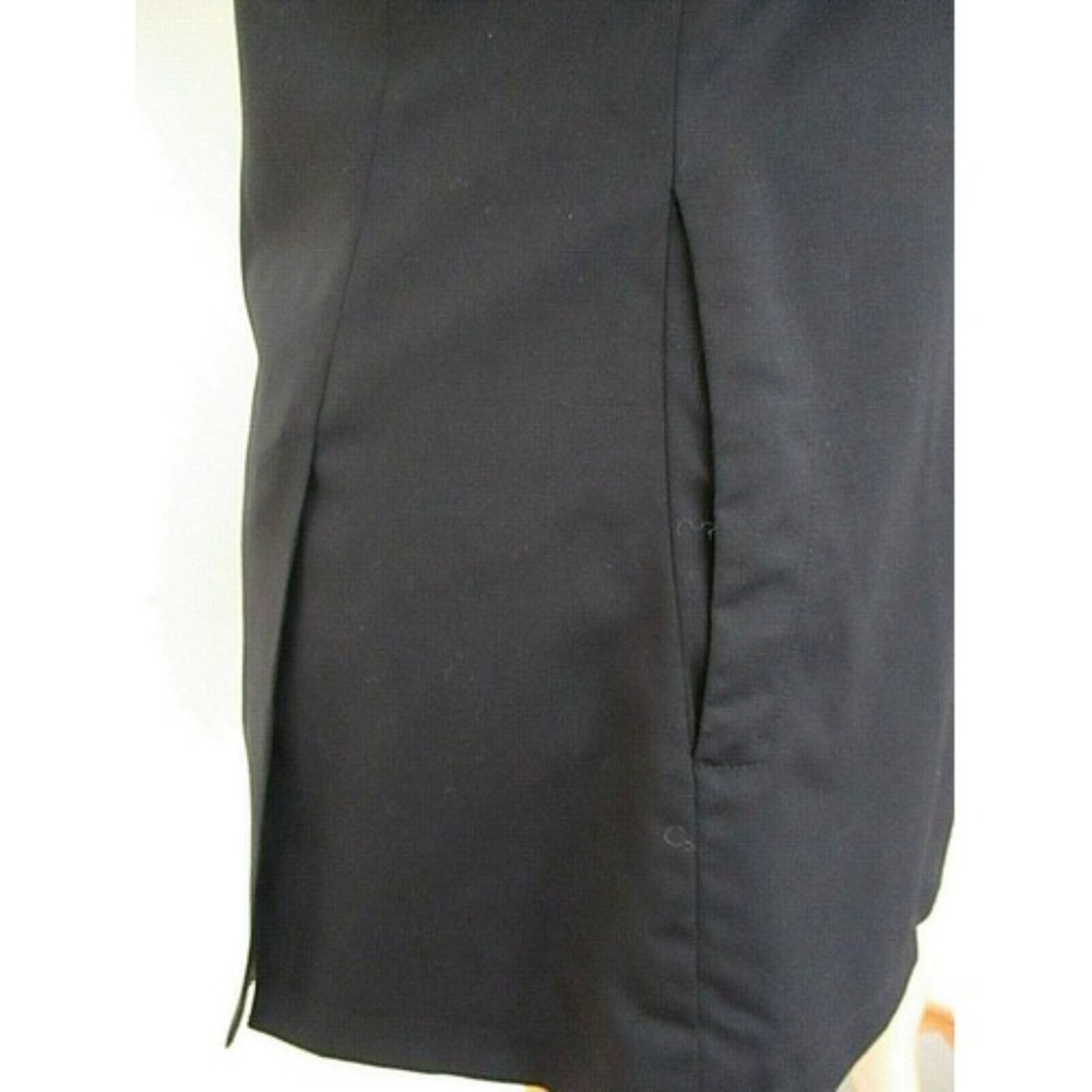 Faconnable Black Lined Button Tunic Top Jacket - image 5